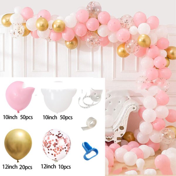 Rose gold balloon set - sizes & quantities included
