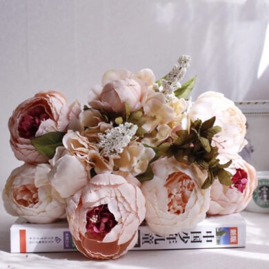 Artificial Peony Flower Bouquet | Petra Shops