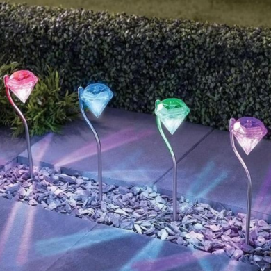 Solar Powered Garden Diamond Light | Petra Shops