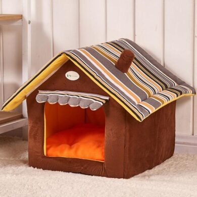 Striped Removable Cover Mat Dog House | Petra Shops