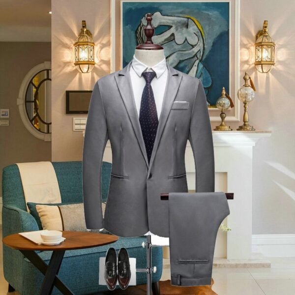 Grey Wedding Blazer Jeans Suit | Petra Shops