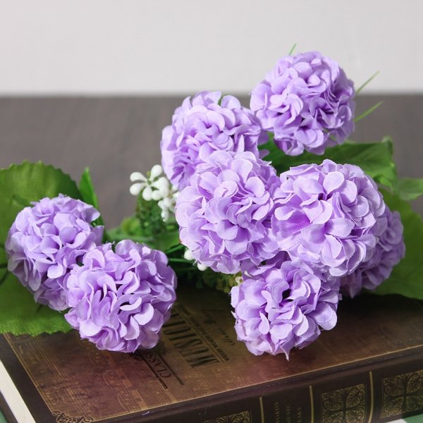 Light Purple lifelike silk flower bouquet | Petra Shops