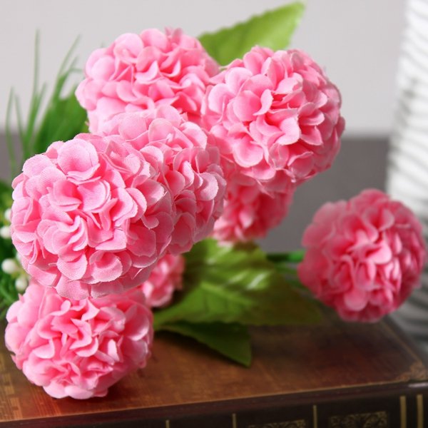 Pink silk chrysanthemum arrangement | Petra Shops