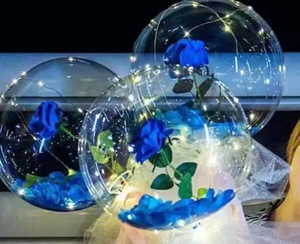 Whimsical LED balloon rose gift | Petra Shops